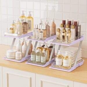 3 Pack Bathroom Organizers and Storage - Multi-Purpose,2-Tie...