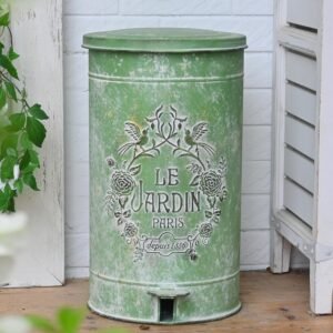 Z&Z ornamentorum Retro Kitchen Trash Can with Lid 15 Liter/4...