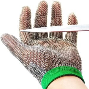 Dowellife Chainmail Glove - Cut Resistant Stainless Steel Me...