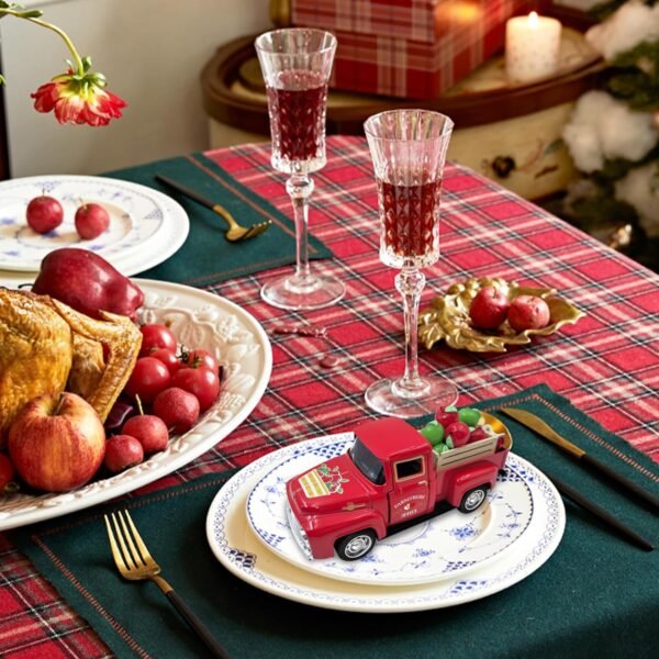 Fall Apple Decor Vintage Metal Truck with Mini Fake Apples a... - Image 7