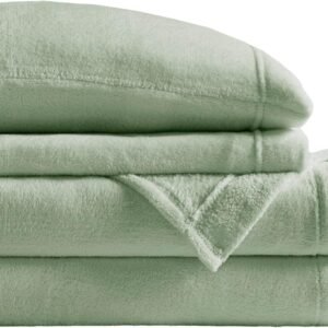 True North by Sleep Philosophy Plush Sheet Set Queen, Solid ...