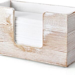 Paper Towel Dispenser Countertop, White Washed Wood Bathroom...