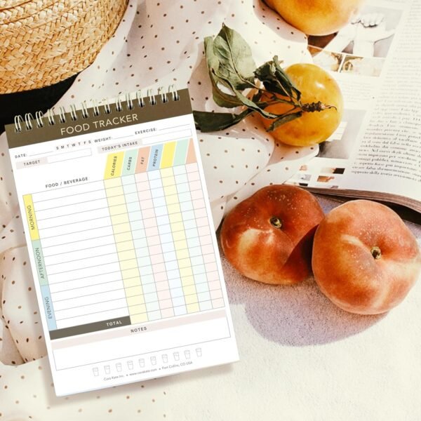 Cora Kate Food Journal Diary, 5.5 x 8.5 Calorie Counter Book... - Image 7