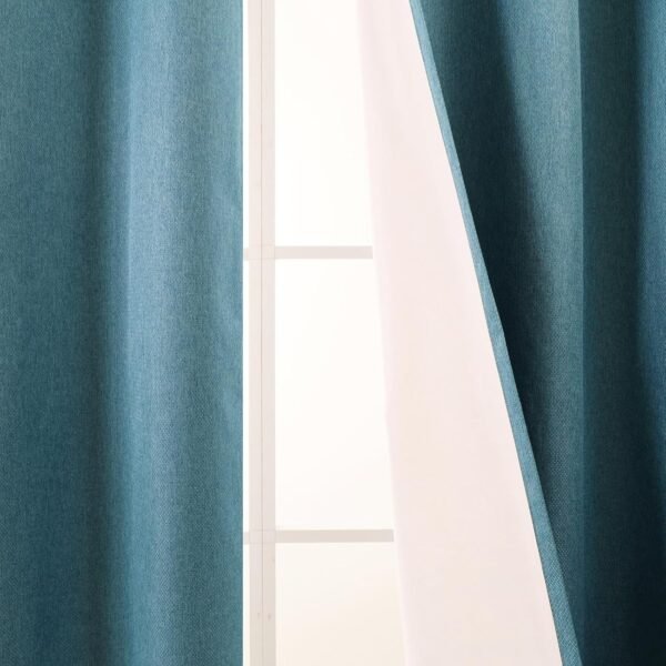 L.Z.E Denim Blue 100% Blackout Curtains 72 Inch Length for B... - Image 9