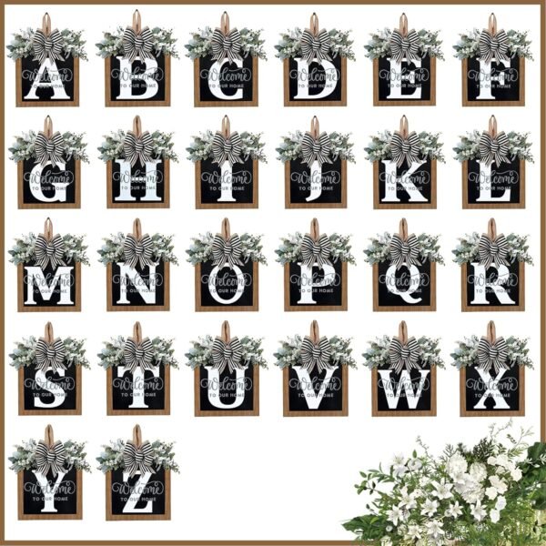 Ultra Large 14'' Last Name All Year Round Front Door Wreath ... - Image 7
