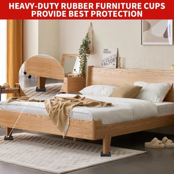 Ezprotekt 2” Non Slip Furniture Pads Coasters for Hardwoods ... - Image 7