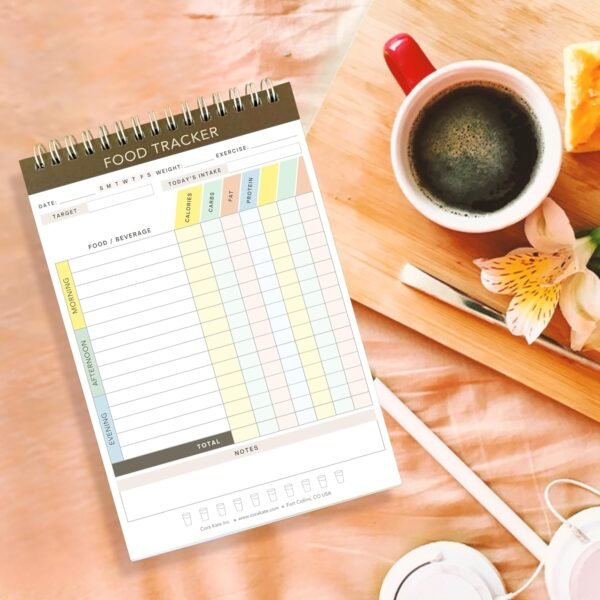 Cora Kate Food Journal Diary, 5.5 x 8.5 Calorie Counter Book... - Image 6