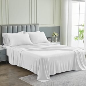 Pure Bedding Bed Sheets - Queen Sheet Set [6-Piece, Heather ...