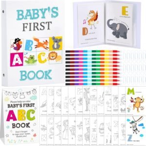 Janlaugh Baby's First ABC Book Animal Theme Baby Shower Game...