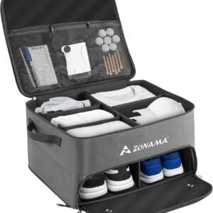 Golf Trunk Organizer, 3 Layers Large Space Car Trunk Locker,...