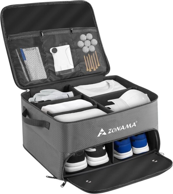 Golf Trunk Organizer, 3 Layers Large Space Car Trunk Locker,...