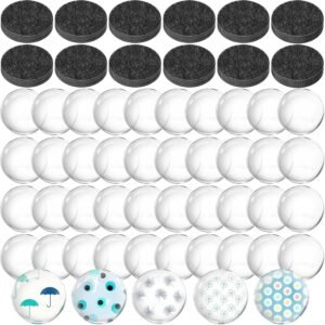 62Pcs Glass Fridge Magnets DIY Fridge Magnet Sticker Small M...