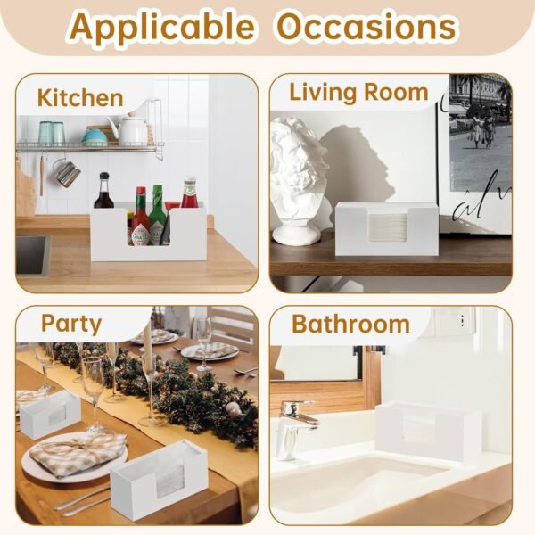 Paper Towel Dispenser Countertop, Acrylic Paper Towel Holder... - Image 4