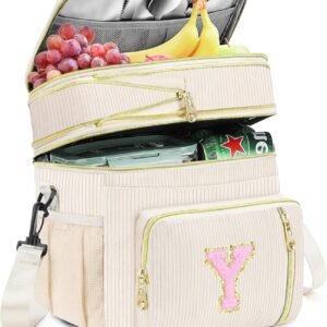 Lunch Box for Women Insulated Lunch Bag-16L-Leakproof Cooler...