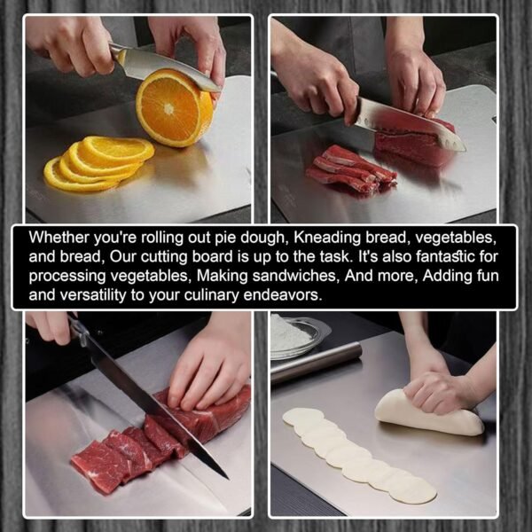 Titanium Cutting Board, 2025 New Upgrade 100% Pure Titanium ... - Image 5