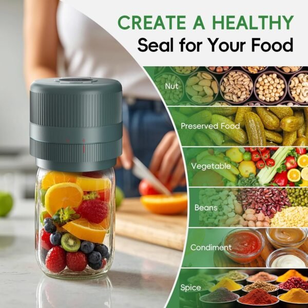 Mason Jar Vacuum Sealer Kit, Electric Sealer for Wide and Re... - Image 7