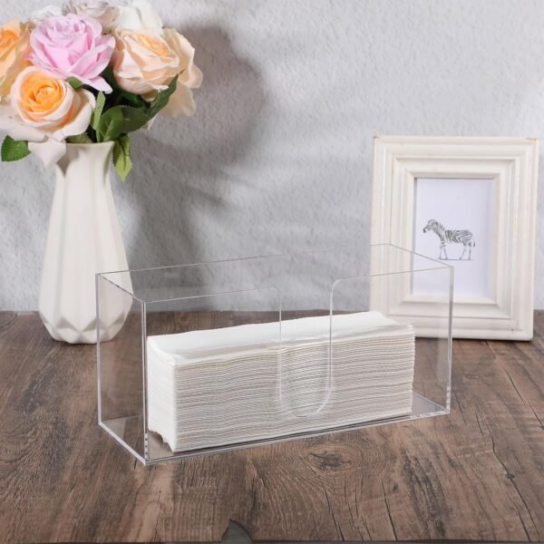 2 Pack Acrylic Countertop Paper Towel Dispenser, Folded Pape... - Image 5