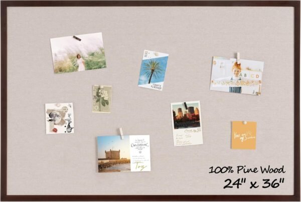 Fun Memories Cork Board Bulletin Board for Office, 24" x 36"...