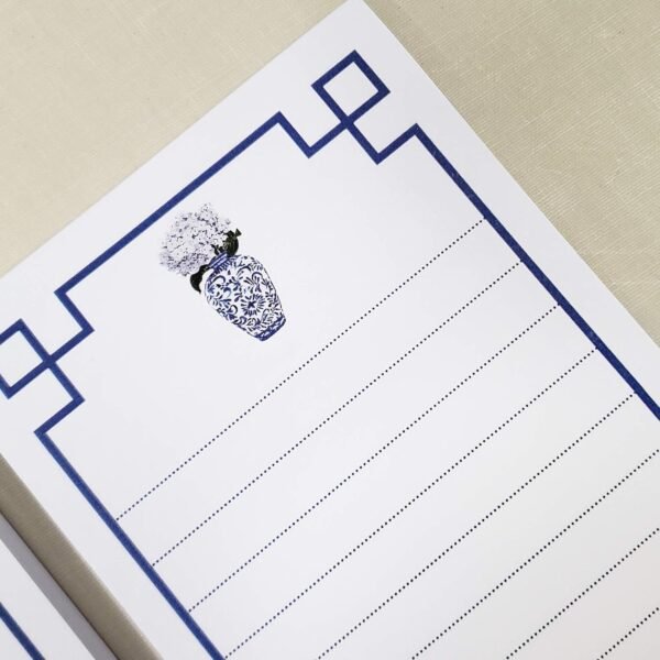 Blue & White Refrigerator NOTEPADS with Ming Vase, White Flo... - Image 2