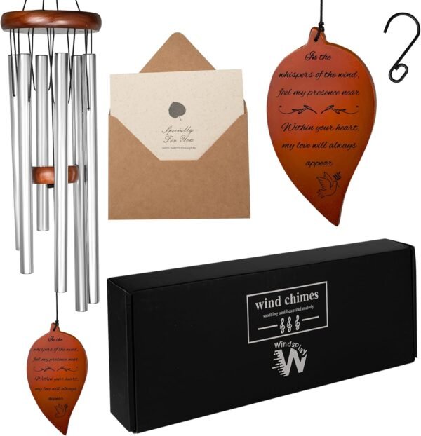 Best Memorial Wind Chimes for Outside - 32.5" Sympathy Wind ...