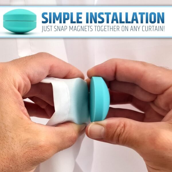 Powerful Anti-Billowing Magnetic Shower Curtain Weights for ... - Image 3
