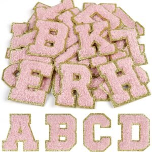 CHRORINE 26/52/104 Pcs Self Adhesive Chenille Letter Patches...