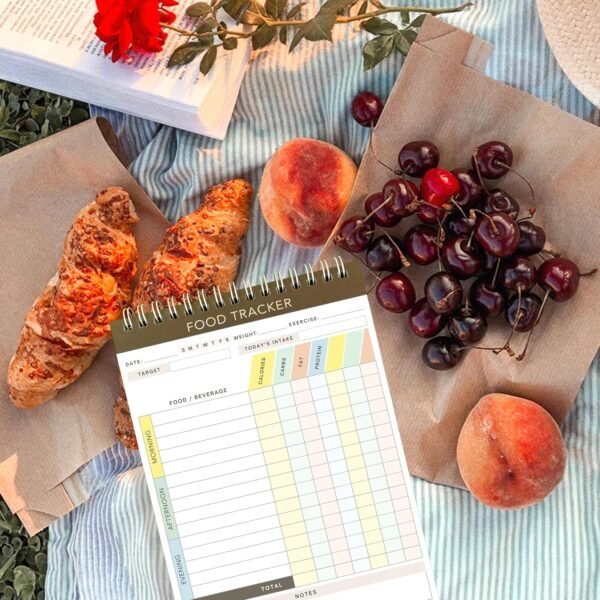 Cora Kate Food Journal Diary, 5.5 x 8.5 Calorie Counter Book... - Image 5