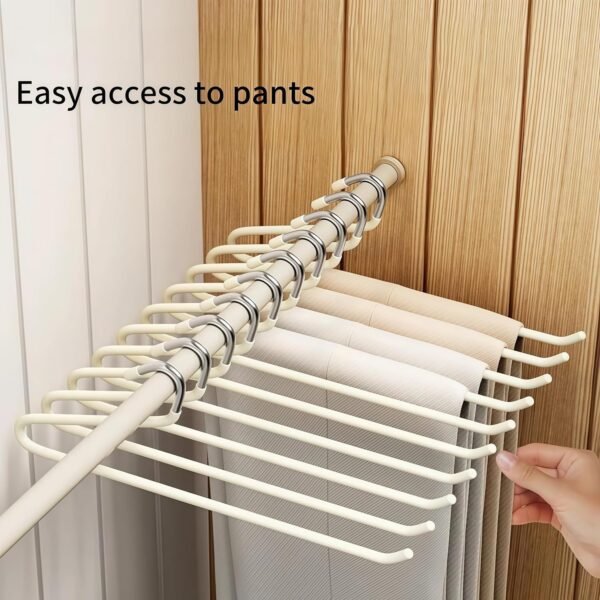 10 Pack Open Ended Pants Jean Hangers Heavy Duty Non Slip fo... - Image 3